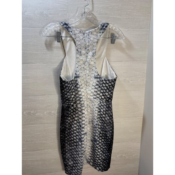 Snake Print Bodycon Midi Dress Women Size 8 By Faith In Love Polyester Blend Sle - Picture 7 of 10